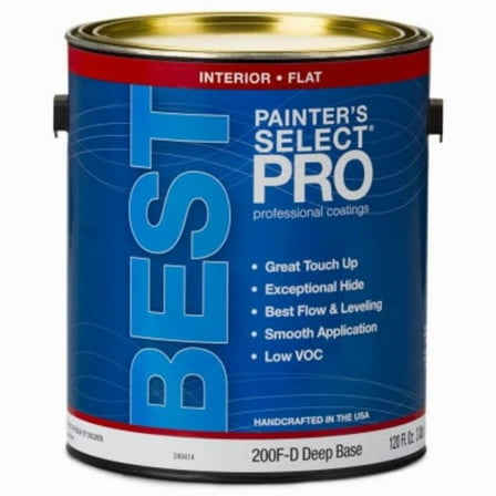 True Value Manufacturing 240414 1 gal 200F Deep Base Flat Wall Paint