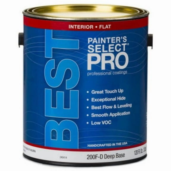 True Value Manufacturing 240414 1 gal 200F Deep Base Flat Wall Paint