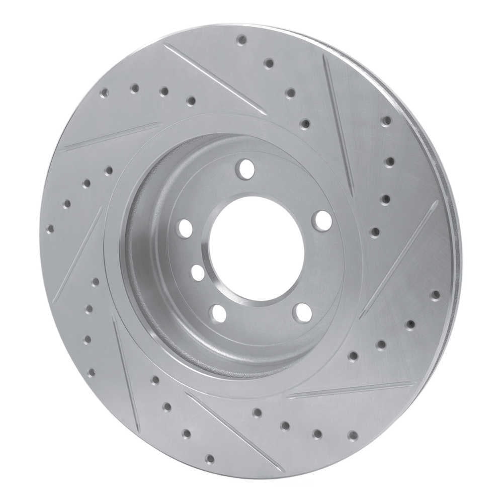 Dynamic Friction Company 631-31048L DFC Brake Rotor - Drilled And Slotted - Silver
