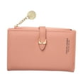 thumbnail image 5 of Tnobhg Women Wallet Luxury Faux Leather Large Snap Button Zipper Bi-fold Multi-slots Card Holder Long Slim Coin Purse Money Case Bag Girls Gift, 5 of 8