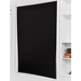 thumbnail image 6 of Blackout Pleated Window Shades Window Blind Blackout Light Block Cordless Black 35, 6 of 8