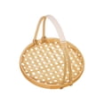 thumbnail image 4 of yuksok Handwoven Fruit Basket Bread Baking Tray Bread Basket for Kitchen Table Home Round, 4 of 9