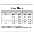 thumbnail image 7 of Xinyolin Women Ring Delicate Shiny Copper - Rhinestone Embedded Wedding Ring for Party, 7 of 7