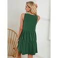 thumbnail image 5 of KingShop Women's V-Neck Tank Dress Summer Casual Tunic Dress Casual Cover Up Plain Tank Dress, 5 of 6