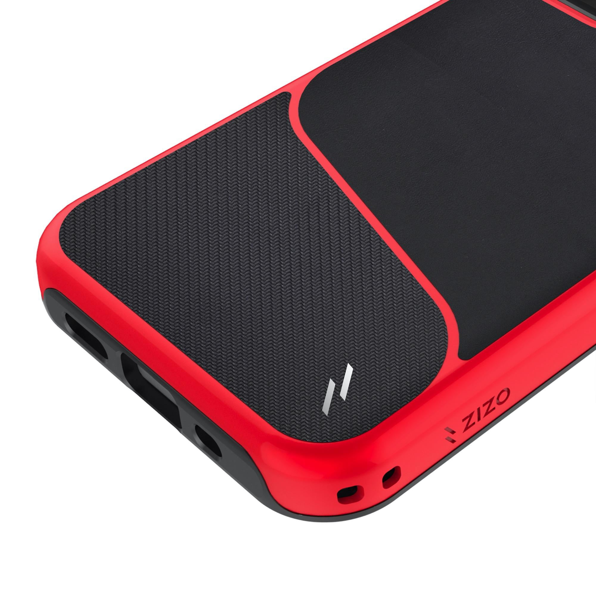 ZIZO DIVISION Series for iPhone 12 Mini Case - Sleek Modern Protection - Black & Red