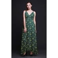 thumbnail image 3 of Bimba Robe Longue à Imprimé Floral pour Femmes, Bretelles Spaghetti, Col en V, Maxi, Tenue de Plage - X-Grand, 3 of 6