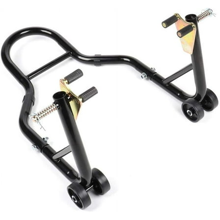SCITOO Motorcycle Sport Bike Wheel Chock Lift Stand For Universal Black - Front