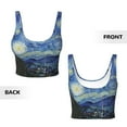 thumbnail image 5 of Lsque The Starry Night Printed Women'S Sports Bra, Compression, Moisture Wicking, High-Impact Sports Bra For Women,Supportive sports bra-Small, 5 of 9