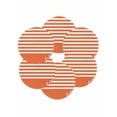 thumbnail image 7 of 15 Inch Round Placemats Set of 6, Orange Anchor Non Slip Heat Insulation PP Table Mats, Modern Nautical White Geometric Stripes Washable Place Mats for Kitchen Dining Party Table Decor, 7 of 7