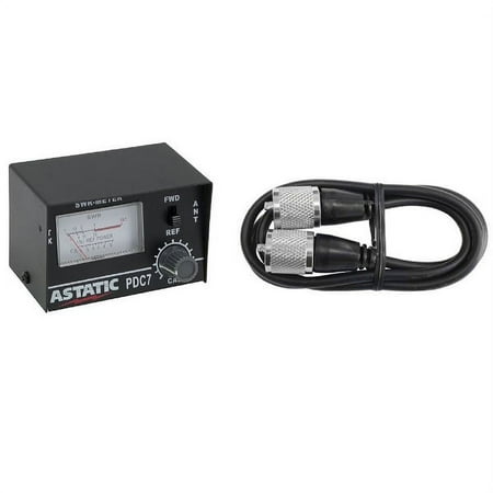 ASTATIC PDC7 SWR CB RADIO TEST METER WITH 3' JUMPER CABLE
