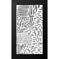 thumbnail image 2 of Hutton 11x18 Black Modern Framed Museum Art Print Titled - Black and White Marking 1, 2 of 5