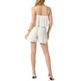 thumbnail image 4 of DARING DIVA Women's Chiffon Romper Layer Ruffled Spaghetti Strap Shorts Jumpsuit, 4 of 5