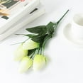 thumbnail image 3 of Simulation Flower 1 Branch Create Vitality Never Fade Beautiful 6 Heads Artificial Tulips DIY Wedding Bride Bouquet, 3 of 5