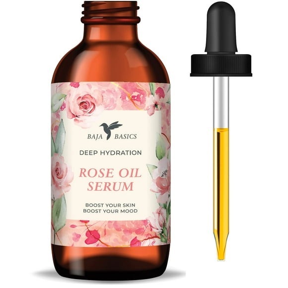 Sérum facial Baja Basics con aceite de rosa, piel y uñas, 30 ml