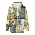 thumbnail image 4 of WZXFASHION Chandails à Capuchon Graphiques Papillon pour Femmes, Chandails en Molleton Surdimensionnés à Fermeture Éclair, Manches Longues, Chandails à Capuchon Fantaisie d'Automne avec Poches, Aubaines du Jour, Liquidation, Chandail d'Halloween/Noël, 4 of 6