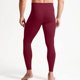thumbnail image 4 of Pantalones de yoga largos para hombre, de color liso, de cintura alta, con bolsillos, ajustados, para correr, cálidos, de nailon, 4 of 5