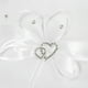 thumbnail image 5 of Suministros de boda,5pcs / set Suministros de boda Canasta de niña de flores de satén de doble coraz Tomshoo Blanco, 5 of 7