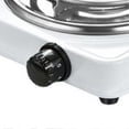 thumbnail image 4 of Electric Single Burner 1000W Coil Cooktop White Overheat Protection Adjustable Versatile Portable Electric Stove for Kitchen US Plug 110V, 4 of 4
