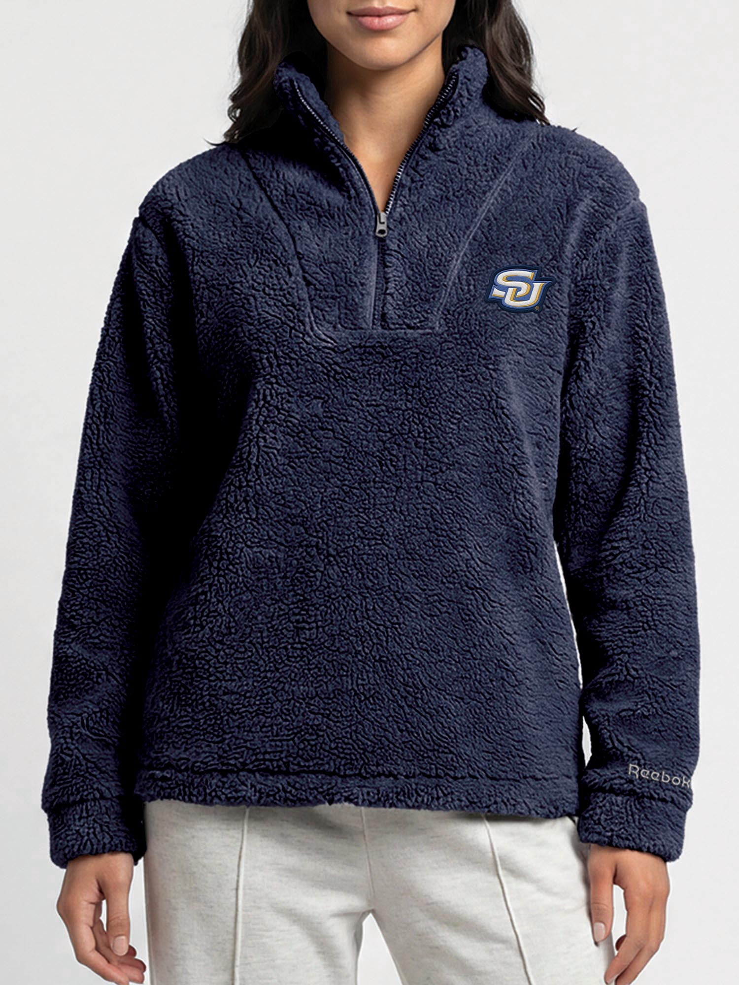 Southern University Jaguars Reebok Womens Relaxed Fit Qtr Zip Sherpa Pullover