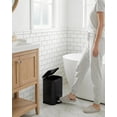 thumbnail image 6 of 3.2 Gallon Stainless Steel Step Kitchen Trash Can with Soft-Close Lid & Removable Inner Bucket, Rectangular Waste Recycling Bin for Home Office - Black, 6 of 7