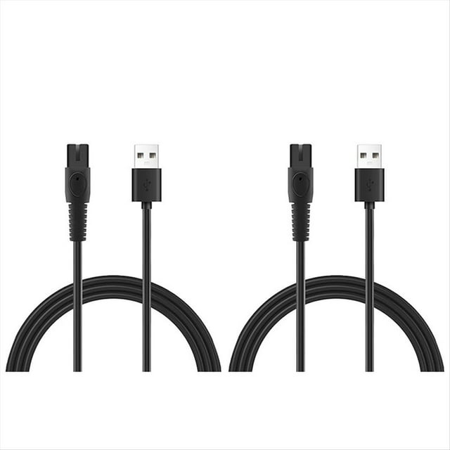 2 Cables de Carga USB de 5 V y 1 A para Afeitadora Eléctrica para QP2724 QP2834 QP1924 MG9520