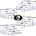 thumbnail image 1 of Juego de 4 soportes de exhibición acrílicos Aheroi, 20 unidades, transparentes, 1 of 7