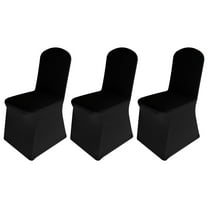 Banquet Chair Covers, Bleached White Spandex Slipcovers Pack of 10/20, Washable 18x19in for Wedding Party Hotel