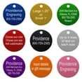 thumbnail image 1 of Pet ID Tags - Up to 8 Lines of Custom Engraving - Small Round - BLACK, 1 of 2