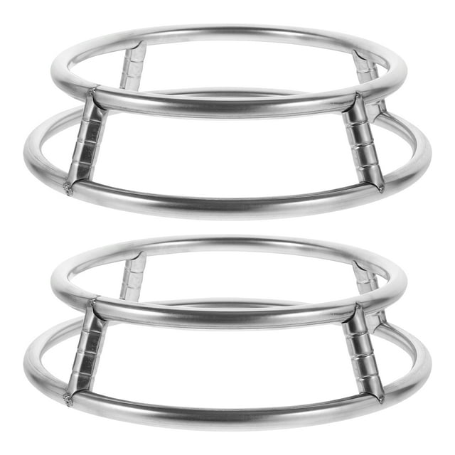 2PCS Round Pot Rack Stainless Steel Heat Insulation Pot Holder Accessory