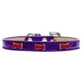 thumbnail image 4 of Mirage Pet Red Bone Widget Dog Collar Purple Ice Cream Size 18, 4 of 6