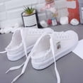 thumbnail image 5 of XDDLITP Women's Comfortable Canvas Mules - Slip-On Sneakers with Non-Slip Sole for Casual Backless Wear and Everyday Fashion,White 36(US-6), 5 of 5