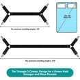 thumbnail image 5 of Correas para guardar sábanas, soporte para sábanas para esquinas, soportes para sábanas, Clips de tirantes, soporte para sábanas ajustable, sujetadores de ligas, abrazaderas para colchón, 5 of 5