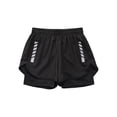 thumbnail image 3 of vastwit Boys Double Layer Shorts Athletic Shorts for Workout Gym Running Training Outdoor Black 3XL, 3 of 7