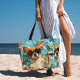 thumbnail image 6 of Daiia Funny Swimming Chihuahua Beach Travel Bag - Water-Resistant Beach Bag, Lightweight Tote with 7 Pockets for Women and Men - Gym,Pool,Camping,Reusable Grocery Bag, 6 of 7