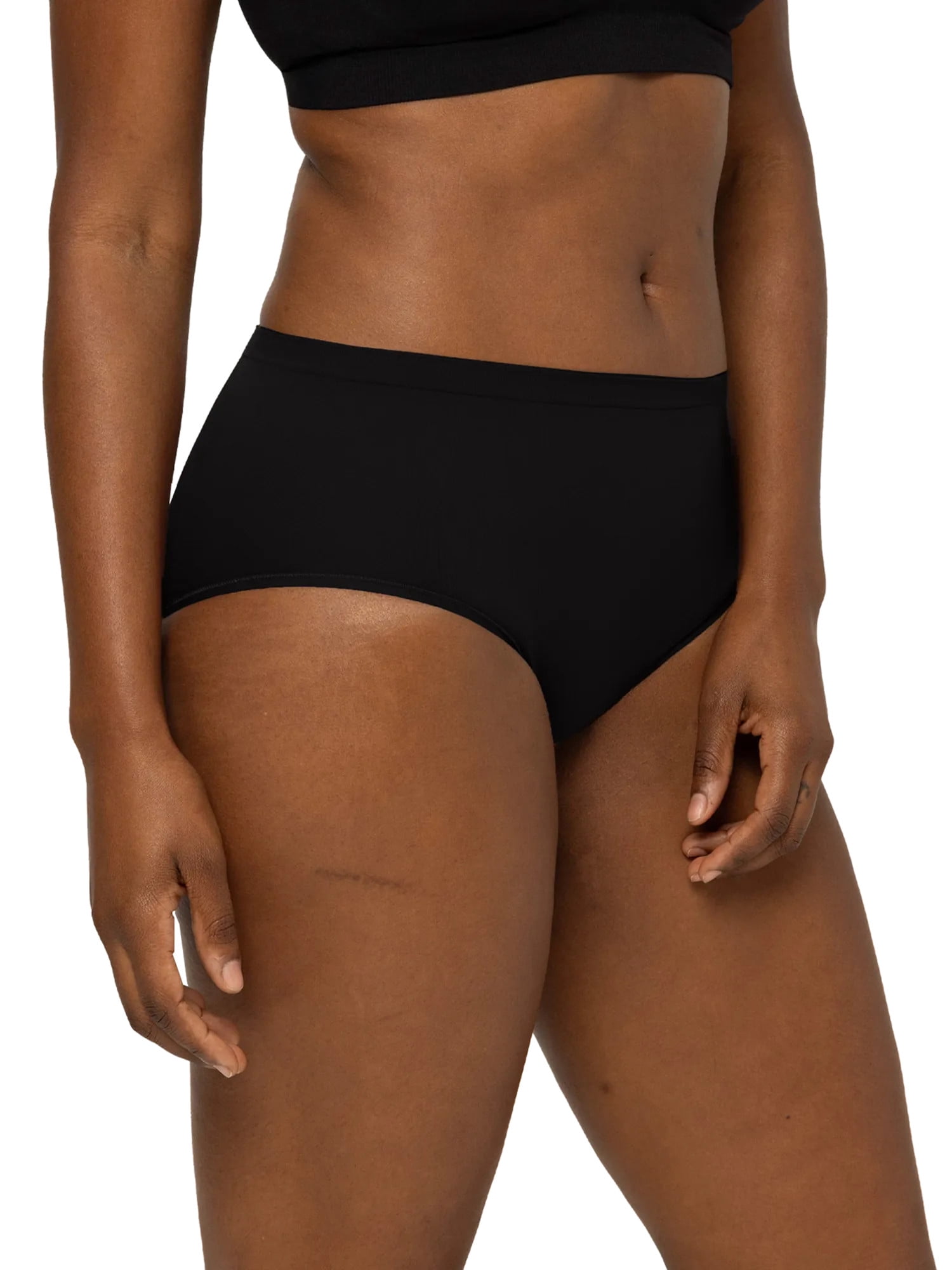 Fruit of the Loom Women's Seamless Underwear, No Show Panties, Multiple Styles, 4‑Way Stretch, 6-Pack, Sizes S-3XL