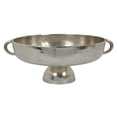 thumbnail image 2 of Benjara 16" Tabletop Decorative Bowl with a Pedestal Footed Base- Silver, 2 of 6