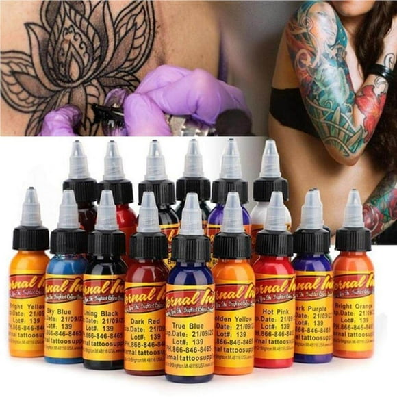 facefd 30ml Fashion Tattoo Makeup Ink Pigment Professional Beauty Body Art Inks Color Inks