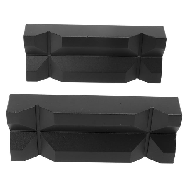 Acouto Mâchoires Plaquettes avec 2pcs Alliage d'Aluminium Étau Mâchoire Bloc Insert Protection Tampon Réversible