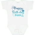 thumbnail image 3 of Inktastic Blue Happy Birthday Daddy Boys or Girls Baby Bodysuit, 3 of 5