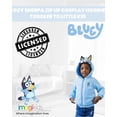 thumbnail image 2 of Sudadera con capucha Bluey Cozy Sherpa con cremallera para cosplay para niños pequeños 3T, azul, 2 of 8
