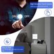 thumbnail image 2 of Touch switch communicates wall compatible with LED lights engraving tempered crystal panel with backlit buttons 86 mm 2 digits 1 way white, 2 of 4