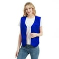 thumbnail image 6 of Toptie Waiter Uniform Unisex Button Vest For Supermarket Clerk & Volunteer-Blue-US Size 3XL, 6 of 8