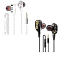thumbnail image 2 of pitrice Replacement for iPhone/Samsung 3.5mm In-Ear Wired Earphone Super Bass Built-in Microphone Music Earbuds, 2 of 9