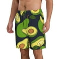 thumbnail image 2 of Kll Fresh Avocado Men'S Casual Summer Beach Shorts Hawaiian Shorts With Pockets-3x-Large, 2 of 9