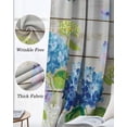 thumbnail image 6 of Blue Hydrangea Black Out Curtains 54 Inch Long, Short Curtains for Small Window, Rustic Wooden Butterfly Spring Floral Room Darkening Farmhouse Window Curtains for Kitchen Bedroom 42"x54" 2 Panels, 6 of 8