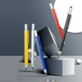 thumbnail image 3 of Multi-Function Tool Pen Spirit Level Scale Touch Screen 6In1 Metal Ballpoint Pen, 3 of 9