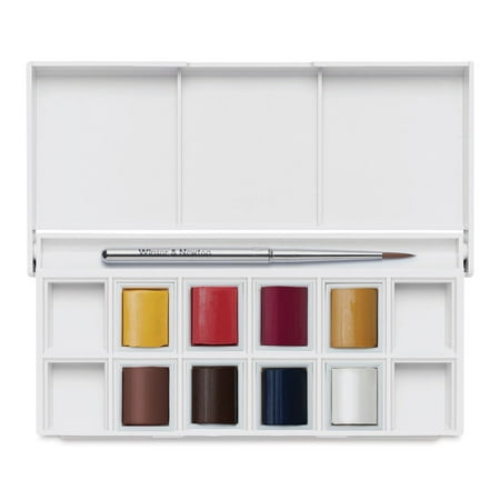 UPC: 0884955081112 | Winsor & Newton Cotman Watercolor Set – Portrait Pocket Set  Set of 8  Half Pans