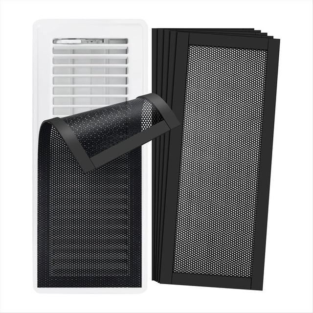 Paquete 6 Cubiertas Ventilación para Piso del Hogar, Pantalla Magnética 4x10 Pulgadas, Pared Techo Hogar