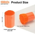 thumbnail image 2 of 15 Rolls Latch Hook Yarn, Latch Hook Kit Yarn Precut Hook Rugs Yarn Making Crochet Bundles for Latch Hook Rug Adults Beginners Tapestry DIY Craft, Orange, 2 of 6