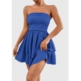 thumbnail image 4 of Vestido PRETTYGARDEN para mujer, verano 2025, sin tirantes, tubo, tamaño mini, 4 of 7